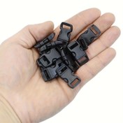 Resim 120 adet 3/8" Kavisli Konturlü Yan Çıkarma Tokaları - DIY Paracord Bilezikler, Evcil Hayvan Kollukları, Dikiş ve El Sanatları Aksesuarları için Dayanıklı Plastik Ayarlanabilir Tokalar, Sağlam İnşaat 
