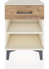 Resim Arges Komodin Tek Raflı Tek Çekmeceli 44x30x64 Aytaşı-çam Aytaşı 