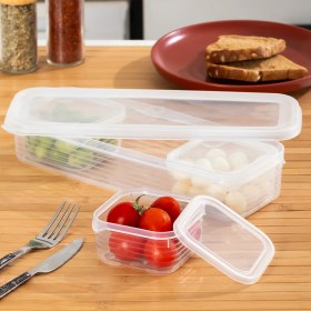 Resim Porsima 4368 Freshlock Vakumlu Kahvaltılık Çok Amaçlı Saklama Kabı Kahvaltı Seti 