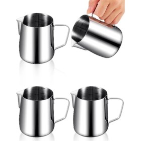 Resim Galaxxy Adet Süt Köpürtme Sürahisi Espresso Buharlama Sürahileri 12 Oz Paslanmaz Çelik Süt Köpürtme Kupası Süt Köpürtme Buharlama Kupası (Yurt Dışından) 