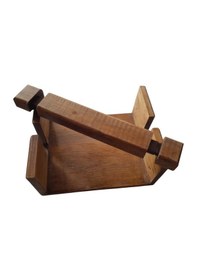 Resim Masif Ahşap Çam Ağacı Dekoratif Peçetelik 19 Cm X 15,5 Cm 