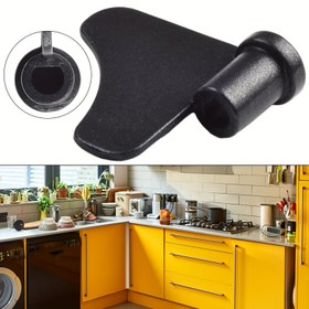 Resim Alüminyum Alaşımlı Ekmek Yapma Bıçağı - Ergonomik Tasarımlı Siyah Yoğurma Çubuğu, Gıda Güvenliği ve Kolay Temizlenebilir Karıştırıcı Bıçak, Çoğu Ekmek Makinesi Modeline Uygun, Mutfak Aksesuarı, Kompakt Tasarım, Sağlam Yapı 