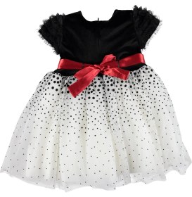 Resim Chaton D'or Kuşak Detaylı Abiye Bebek Elbise 