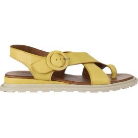 Resim Bueno Shoes Sarı Deri Kadın Parmak Arası Sandalet 01WY5408 01WY5408 