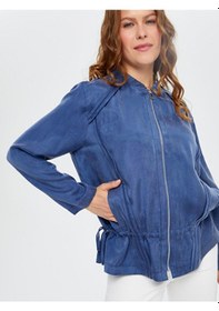 Resim Ribana Garnili Bağcık Detaylı Bomber Ceket S25bmb005 Us25bmb00527 Indigo 