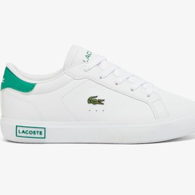 Resim Lacoste Powercourt Bebek Beyaz/Yeşil Sneaker 