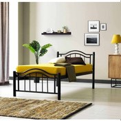 Resim Hier Belinay Çift Kişilik Ferforje Siyah Metal Karyola 150x200 