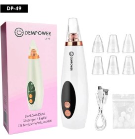 Resim Dempower Black Skin Dijital Göstergeli 6 Başlıklı Cilt Temizleme Vakum Aleti ( Lisinya ) 