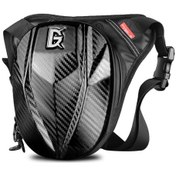 Resim Hayalet Yarış Gr-tb07 Motosiklet Binicilik Bacak Çantası Unisex Lokomotif Seyahat Cazibesi Torbası Siyah Siyah 