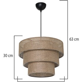 Resim Tuğbasan ROSO SARKIT KAHVE ARTI DESEN 