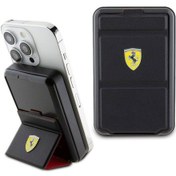 Resim Ferrari Magsafe Şarj Özellikli Powerbank Ferrari 973WP Orjinal Lisanslı Standlı Metal Logolu 10.000MAH Siyah 