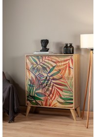 Resim Ricky Mix / 4 Raflı 4 Kapaklı Çok Amaçlı Mutfak Dolabı Banyo Dolabı Çok Amaçlı Dolap Kahverengi 