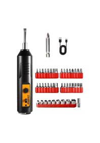Resim Usb Şarjlı Elektrikli Tornavida - 2000mah Lityum Pil, Otomatik Dürtü, İleri-geri Devir, 35 Uç Takım, Ev Ve Elektronik Tamiri 