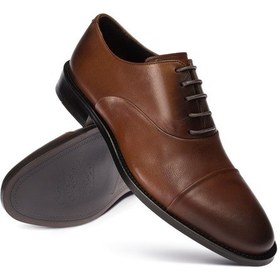 Resim Deery Hakiki Deri Taba Rengi Klasik Erkek Oxford Ayakkabı - 01026mtban03 