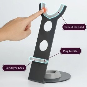Resim SLD Uygun Modern Banyo Organizatör Standı Tipi Saç Kurutma Makinesi Tutucu Dyson Için Süper Manyetik Depolama Raflı Taşınabilir Braketi | Banyo Rafları (Yurt Dışından) 