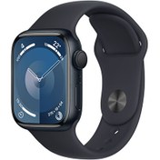 Resim Apple Watch Series 9 GPS 41mm Midnight Aluminium Case with Midnight Sport Band - S/M Apple