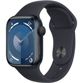 Resim Apple Watch Series 9 GPS 41mm Midnight Aluminium Case with Midnight Sport Band - S/M Apple