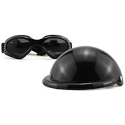 Resim Gözlükler Uv Korumalı Köpek Güneş Gözlüğü Evcil Köpek Gözlükleri Motosiklet Sert Güvenlik Şapkası Göz Baş Korumasım 