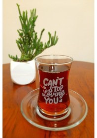 Resim Sevgililer Günü Desen 6'lı Çay Seti 155 Cc 