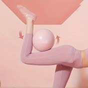 Resim 1 Adet Kalın Yüksek Kaliteli Pilates Topu - Duyusal Denge Antrenmanı, Vücut Şekillendirme ve Çekirdek Güçlendirme için 24.99cm Mini Yoga Topu, PVC Malzeme, Pembe, Yoga Aksesuarı | Kompakt Tasarım | Pürüzsüz Yüzeyli Top 