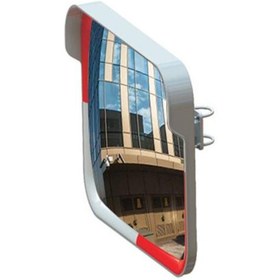 Resim İlgi Trafik Dışbükey Otopark Aynası Güvenlik Aynası Bombeli Trafik Aynası 60x80 cm Kare Beyaz 