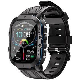 Resim Springsun Akıllı Spor Saat 1.96" Amoled Ekran Uyku Oksijen Takibi 5 Atm Su Geçirmez 