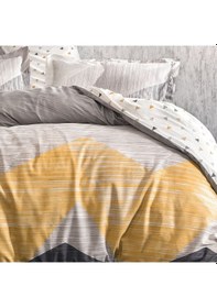 Resim Yataş Bedding Aden Ranforce Tek Kişilik Nevresim Seti - Gri 