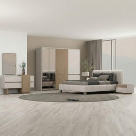 Resim Kona 6 Kapılı Başlıklı Yatak Odası Takımı (Karyolasız) 