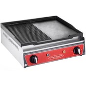 Resim karacasan Endüstriyel 50 Lik 2500 W Elektrikli 50 Cm Döküm Izgara 