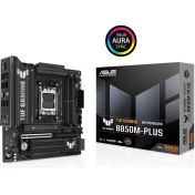Resim Asus Tuf Gamıng B850M-PLUS Amd B850 Am5 Ddr5 8000 Dp HDMI 3x M2 Usb3.2 Gen 2x2 Aura Rgb 2.5gbit Lan Matx 