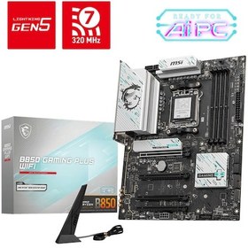 Resim MSI B850 Gaming Plus WIFI AMD B850 8200 MHz (OC) DDR5 Soket AM5 ATX Anakart 