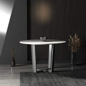 Resim Gramlan Yuvarlak Yemek & Toplantı Masası - Gri 