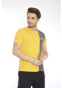 Resim Erkek Spor, Abd Pike Interlok 1. Kalite Kumaş Sarı Slimfit Bisikl 