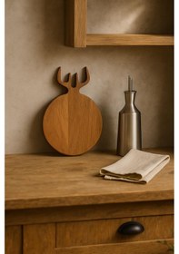 Resim Akasya Kesme Tahtası & Sunum Tahtası 21x32x1,5 Cm Siyah 