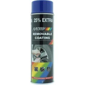 Resim Motip Sıvı Kauçuk Soyulabilir Plastidip Plastik Sprey Boya Mavi 500 ml - 04308 