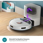 Resim Philips Robot Süpürge- Lazer Navigasyon, Otomatik Boşaltma İstasyon, 130 dakika Çalışma Süresi 