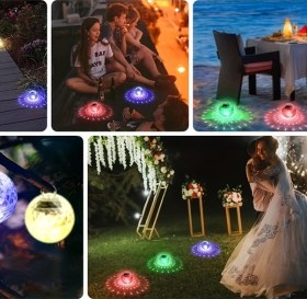 Resim Willowhaven 1 Adet Solar Led Yüzen Havuz Lambası, Sıcak Işık Sürekli Açık, Koi Havuzu Ve Bahçe Aydınlatması 