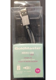Resim Goldmaster Mobile Micro USB Cab-8 Yüksek Hızlı Uzun Ömürlü Şarj Kablosu 