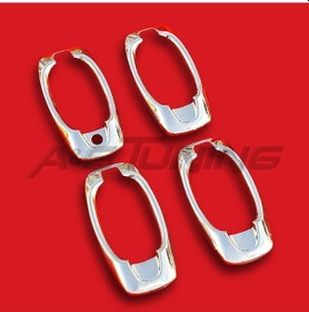 Resim Fiat Fiorino Krom Kapı Kolu Çerçevesi 4 Kapı Paslanmaz Çelik N11.978 