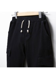 Resim Overdo Kids Erkek Çocuk Kargo Cepli Paçası Beli Lastikli Jogger Pantolon Lacivert 
