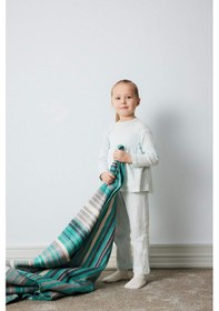 Resim DeFacto Kız Bebek Pijama Takımı Ribana Uzun Kollu Üst Beli Lastikli Uzun Alt E0766A525SPBE61 Mavi 