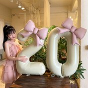 Resim 2 adet Set, 40 İnç Bej Numara Balonları ve Pembe Kurdele Balonları içerir, Doğum Günü Partileri, Yıldönümü Kutlamaları ve Dış Mekan Aktiviteleri için uygundur, Parti Süslemelerine Canlı Bir Dokunuş Ekler, Kış, Yeni Yıl, Paskalya, Şükran Günü, Mezuniyet, Sevgililer Günü, Anneler Günü, Babalar Günü ve Daha Fazlası için Mükemmel, Parti Süslemeleri | Canlı Parti Süslemeleri | Dayanıklı Balonlar, Doğum Günü Parti Süslemeleri, Noel Parti Süslemeleri, Zarif Balonlar, Özel Gün Süslemeleri, Karışık Ren 