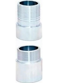 Resim 3&quot Pvc Kolon Borusu Çelik Çekme Alt Ve Üst Galvanizli Adaptör 
