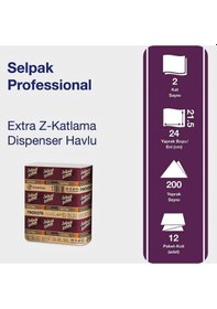 Resim Selpak Professional Selpak Z Katlama Dispanser Havlu Peçete 