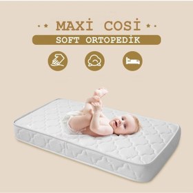 Resim Maxi-Cosi Soft Ortopedik Yaylı Bebek Yatağı 60 x 120 CM 