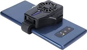 Resim Zunate Akıllı Telefon Soğutucu, 65-85mm Cep Telefonu Genişliği Kelepçe Aralığı Fan Soğutma Soğutucu, 7500 RPM'ye Kadar USB Gücü Ile Hızlı Soğutma 