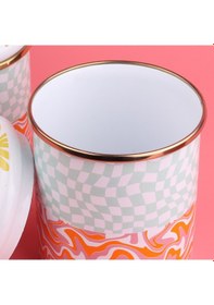 Resim Emaylab Retro Hippi 3 lü Emaye Baharatlık Takımı Çok Renkli 