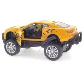Resim Diecast Die Cast Çek Bırak Sarı Arazi Aracı 
