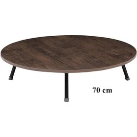 Resim Katlanabilir Ayaklı Ahşap Yer Sofrası (60-70-80-90-100 cm) 