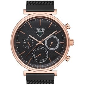 Resim Tı-2121msrs Safir Camlı Tıger Çelik Erkek Saati Rose Gold 